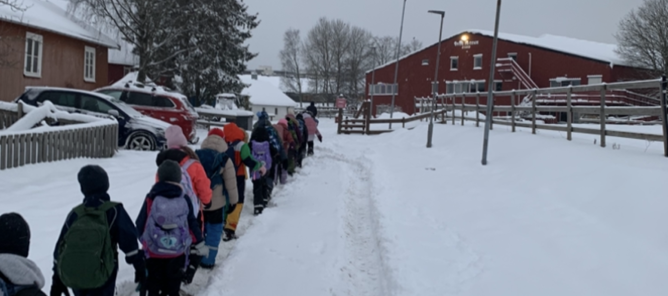 Foto: Marianne Vognild Grønset På tur til Deichman.